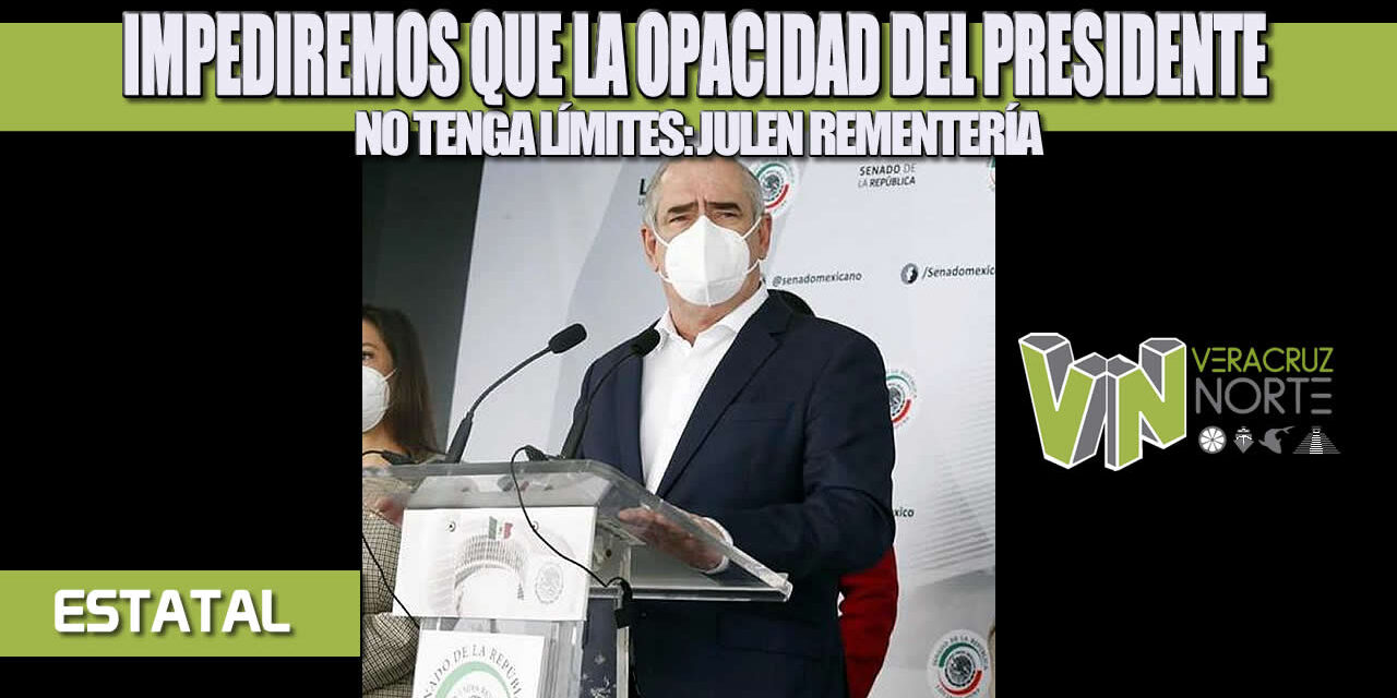 IMPEDIREMOS QUE LA OPACIDAD DEL PRESIDENTE NO TENGA LÍMITES: JULEN REMENTERÍA