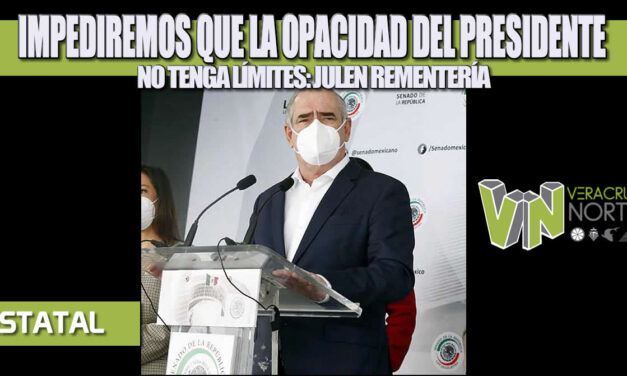 IMPEDIREMOS QUE LA OPACIDAD DEL PRESIDENTE NO TENGA LÍMITES: JULEN REMENTERÍA