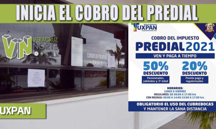 INICIA EL COBRO DEL PREDIAL