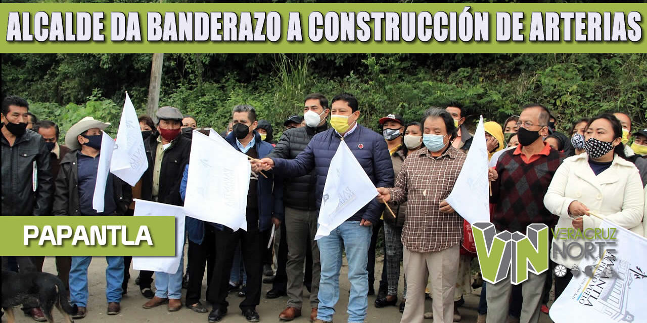 ALCALDE DA BANDERAZO A CONSTRUCCIÓN DE ARTERIAS