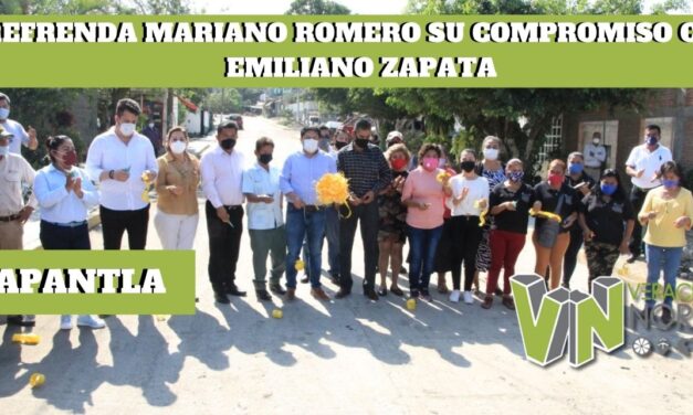 REFRENDA MARIANO ROMERO SU COMPROMISO CON EMILIANO ZAPATA