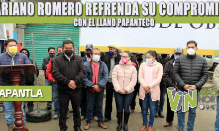 MARIANO ROMERO REFRENDA SU COMPROMISO CON EL LLANO PAPANTECO