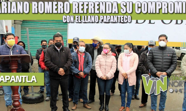 MARIANO ROMERO REFRENDA SU COMPROMISO CON EL LLANO PAPANTECO