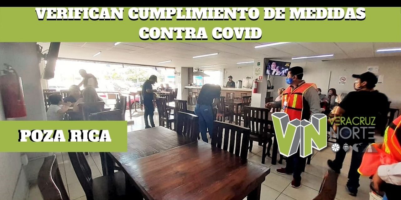 VERIFICAN CUMPLIMIENTO DE MEDIDAS DE PREVENCIÓN CONTRA COVID, EN NEGOCIOS
