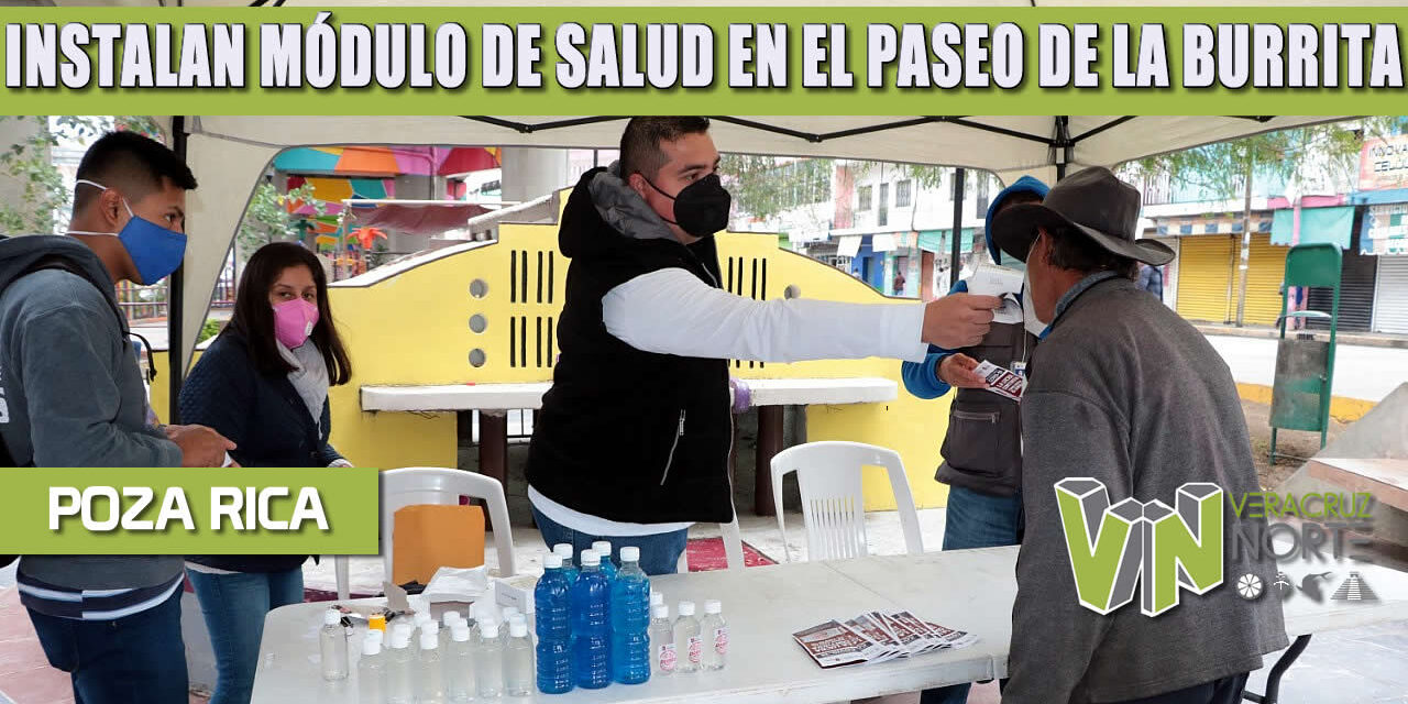 INSTALAN MÓDULO DE SALUD EN EL PASEO DE LA BURRITA