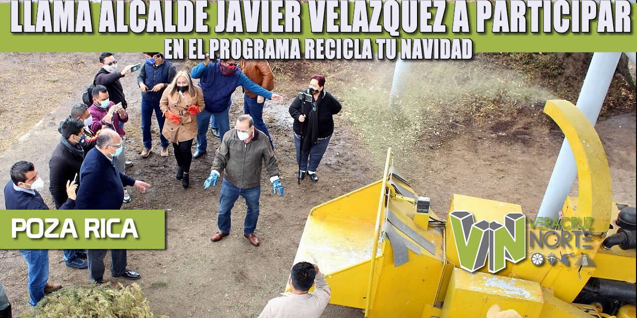 LLAMA ALCALDE JAVIER VELÁZQUEZ A PARTICIPAR EN EL PROGRAMA RECICLA TU NAVIDAD