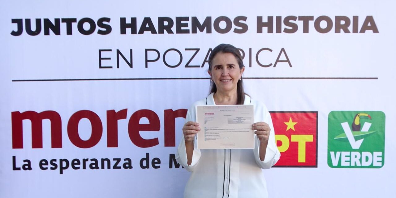 CECILIA GUEVARA SE REGISTRA POR MORENA, PARA LA ALCALDÍA DE POZA RICA