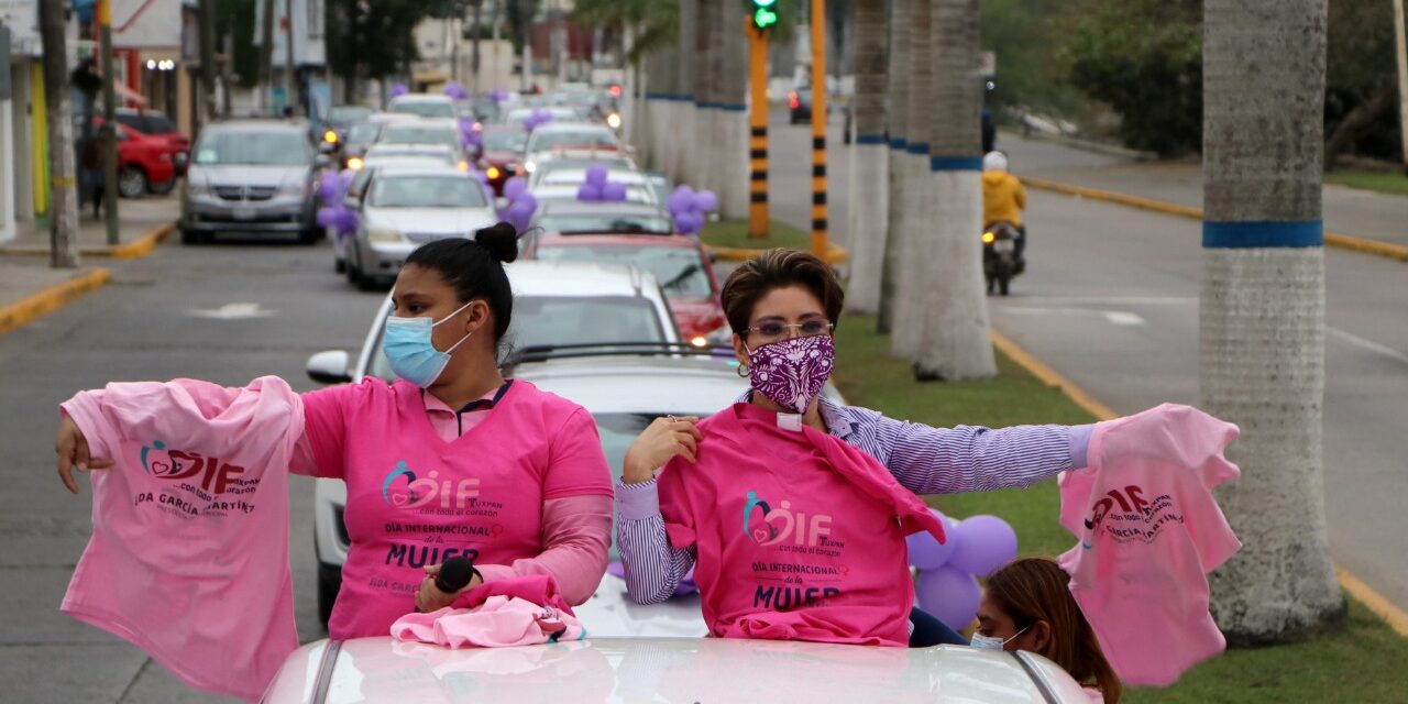 DIF E IMMTUX REALIZAN EXITOSA CARAVANA POR LA MUJER
