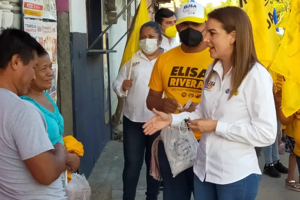 ROTUNDA LA ACEPTACIÓN DE ELISA RIVERA ELIZALDE EN SU VISITA, CASA POR CASA EN ARROYO DEL MAÍZ