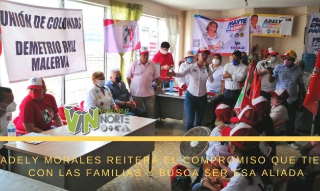 ADELY MORALES REITERA EL COMPROMISO QUE TIENE CON LAS FAMILIAS Y BUSCA SER ESA ALIADA