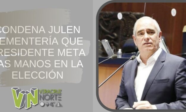 CONDENA JULEN REMENTERÍA QUE PRESIDENTE META LAS MANOS EN LA ELECCIÓN