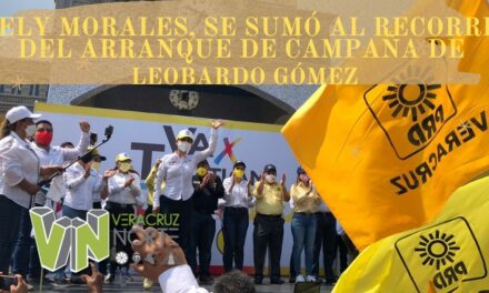 ADELY MORALES, SE SUMÓ AL RECORRIDO DEL ARRANQUE DE CAMPAÑA DE LEOBARDO GÓMEZ