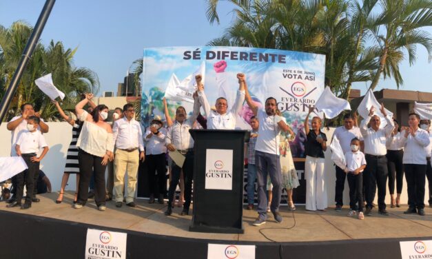ARRANCA EXITOSAMENTE CAMPAÑA DE EVERARDO GUSTIN ENCAMINADO AL 6 DE JUNIO