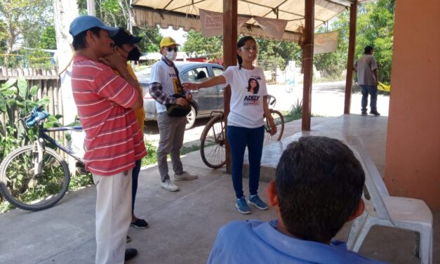 CON TRABAJO Y SENCILLEZ ADELY MORALES, CANDIDATA A DIPUTADA LOCAL POR EL 03 DISTRITO, Y ES EL SELLO QUE LA CARACTERIZA EN CADA RECORRIDO.