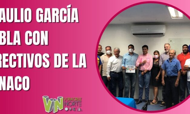 BRAULIO GARCÍA HABLA CON DIRECTIVOS DE LA CANACO