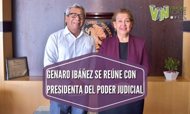 GENARO IBÁÑEZ SE REÚNE CON PRESIDENTA DEL PODER JUDICIAL