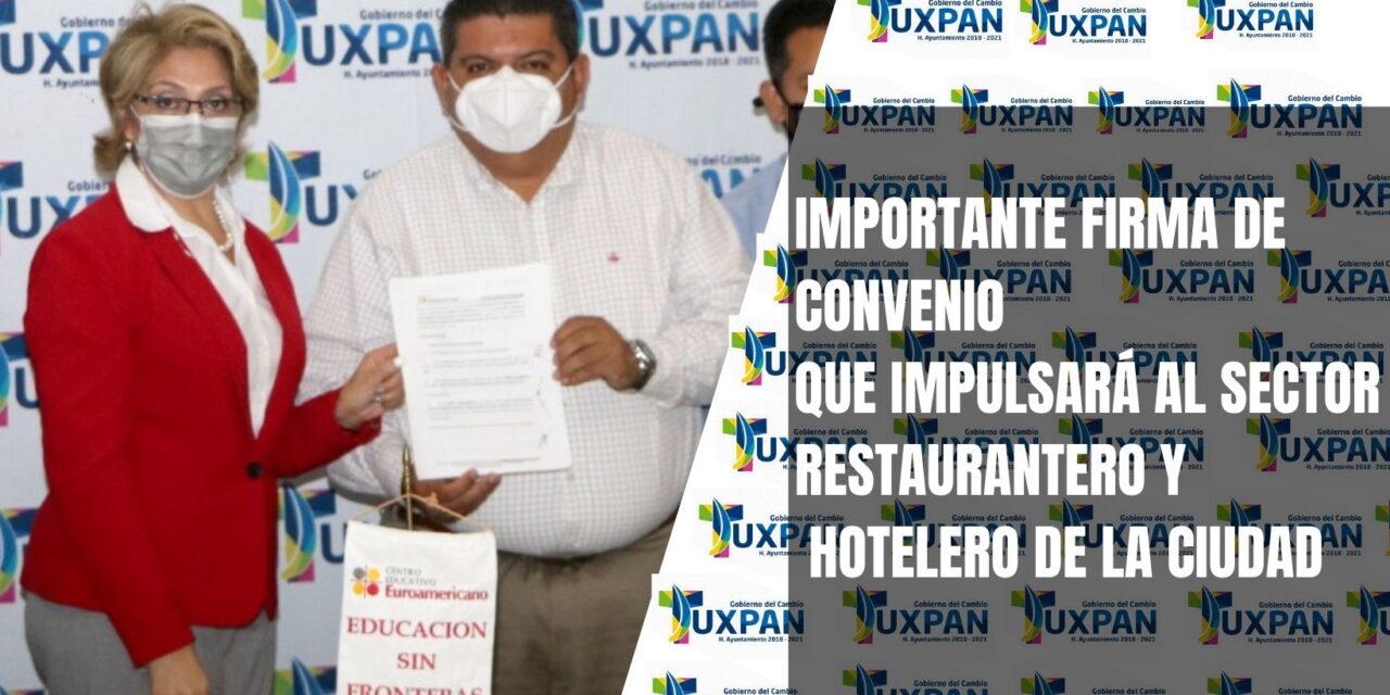 IMPORTANTE FIRMA DE CONVENIO QUE IMPULSARÁ AL SECTOR RESTAURANTERO Y HOTELERO DE LA CIUDAD