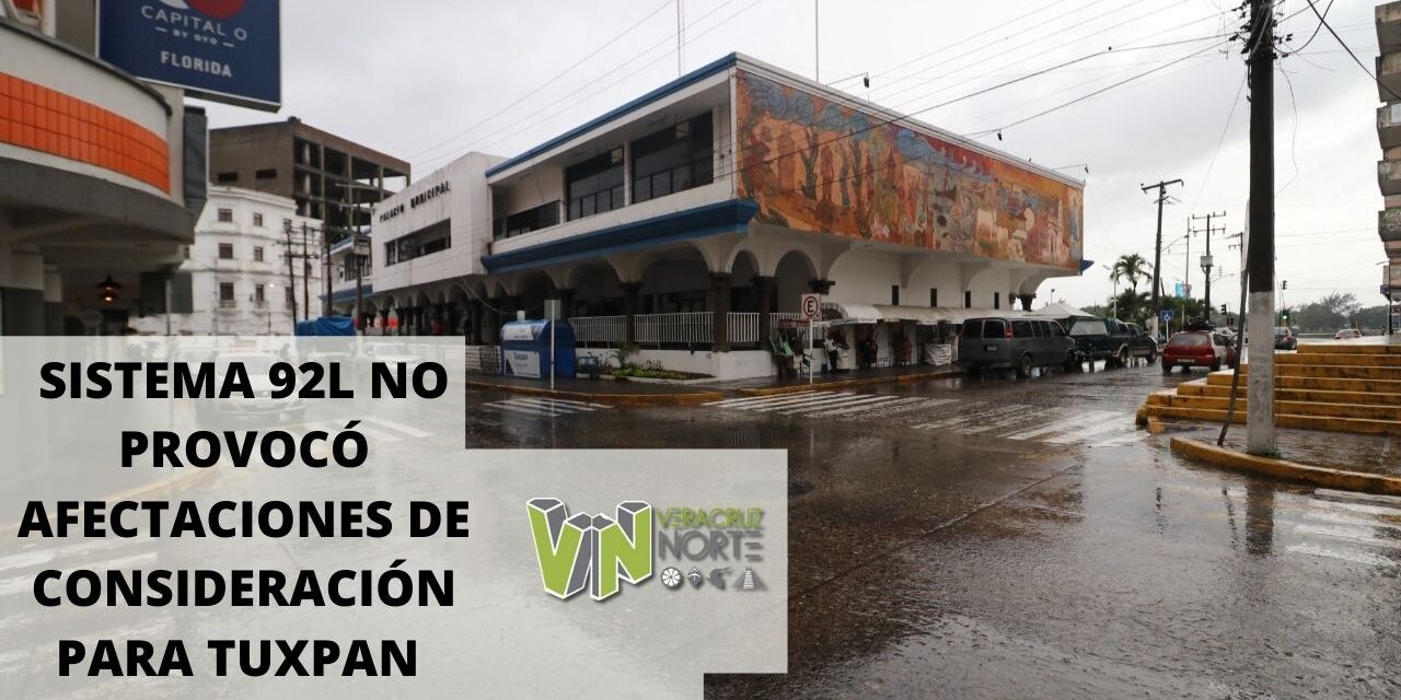 SISTEMA 92L NO PROVOCÓ AFECTACIONES DE CONSIDERACIÓN PARA TUXPAN