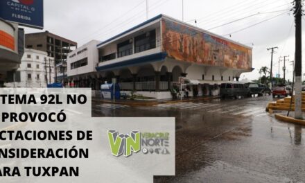 SISTEMA 92L NO PROVOCÓ AFECTACIONES DE CONSIDERACIÓN PARA TUXPAN