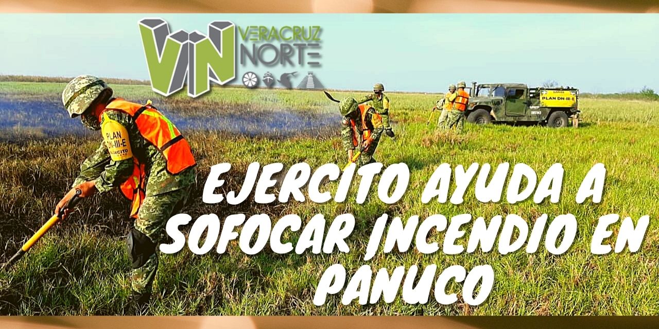 Ejercito AYUDA a SOFOCAR INCENDIO en Pánuco