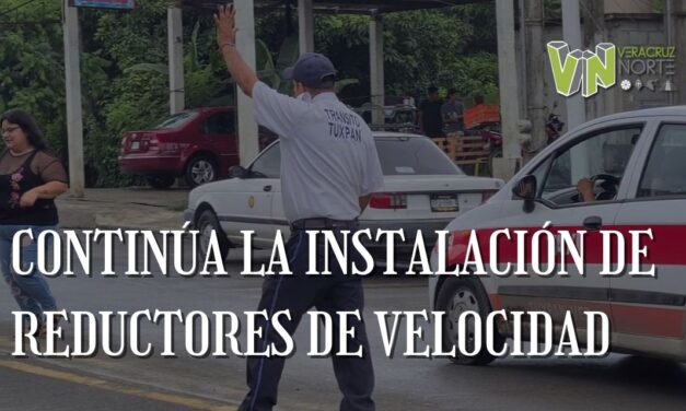 CONTINÚA LA INSTALACIÓN DE REDUCTORES DE VELOCIDAD