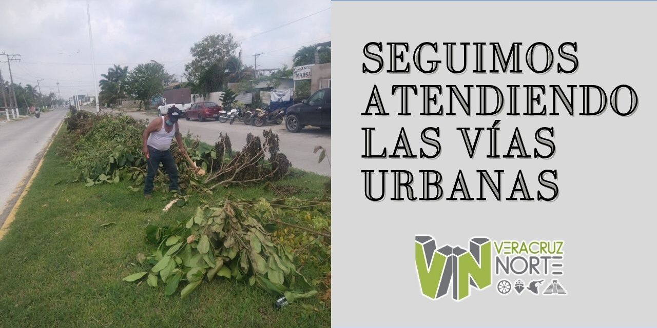 SEGUIMOS ATENDIENDO LAS VÍAS URBANAS