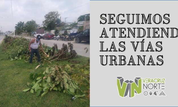 SEGUIMOS ATENDIENDO LAS VÍAS URBANAS
