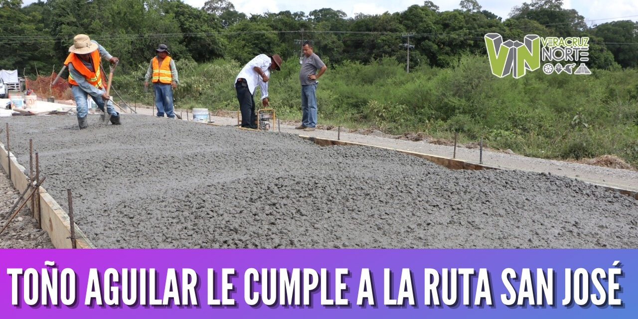 TOÑO AGUILAR LE CUMPLE A LA RUTA SAN JOSÉ