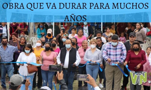 OBRA QUE VA DURAR PARA MUCHOS AÑOS