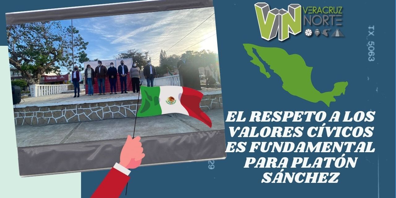 El respeto a los valores cívicos es fundamental para Platón Sánchez