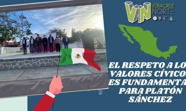 El respeto a los valores cívicos es fundamental para Platón Sánchez