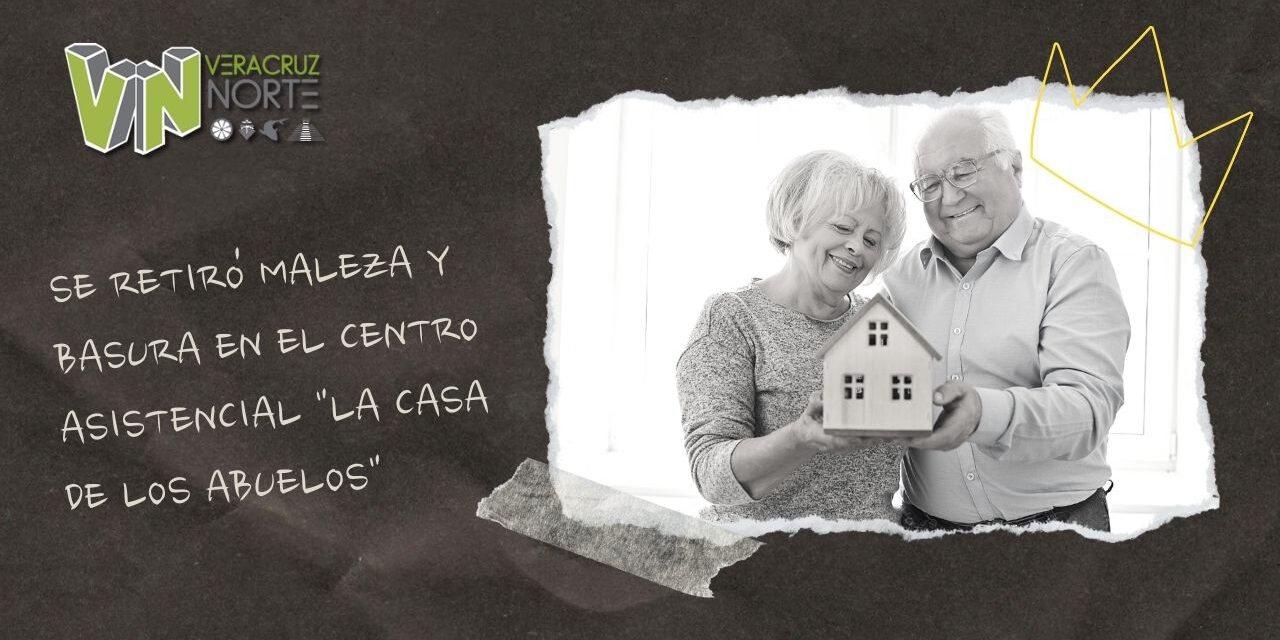 Se retiró maleza y basura en el centro asistencial «la casa de los abuelos»