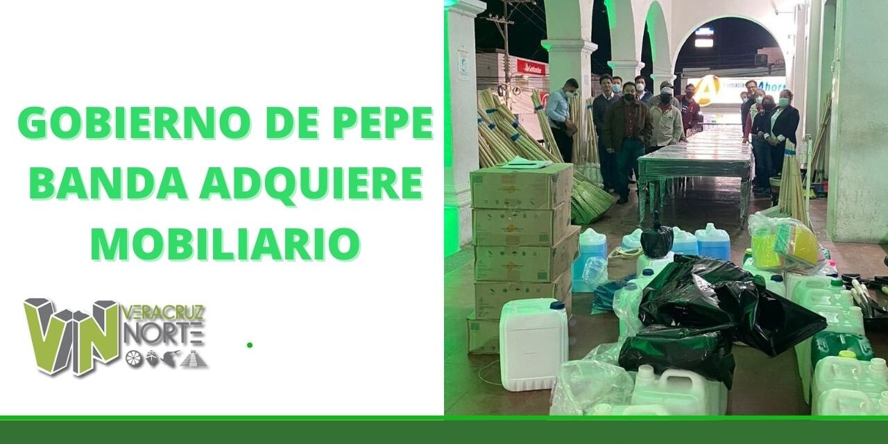 GOBIERNO DE PEPE BANDA ADQUIERE MOBILIARIO