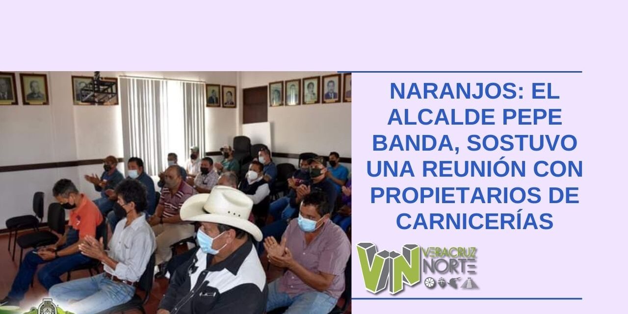 Naranjos: el alcalde Pepe banda, sostuvo una reunión con propietarios de carnicerías