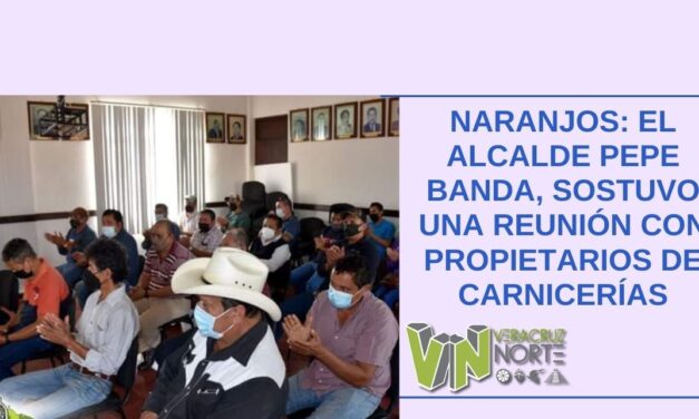 Naranjos: el alcalde Pepe banda, sostuvo una reunión con propietarios de carnicerías