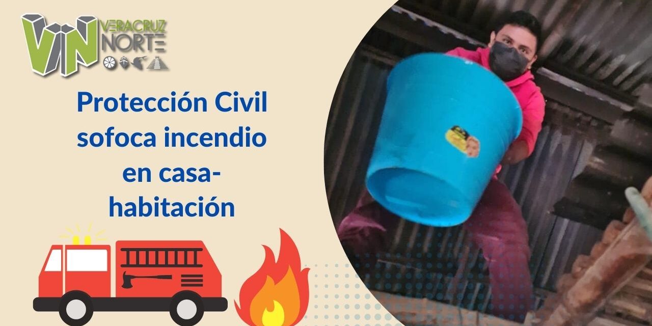 Platón Sánchez: Protección Civil sofoca incendio en casa-habitación