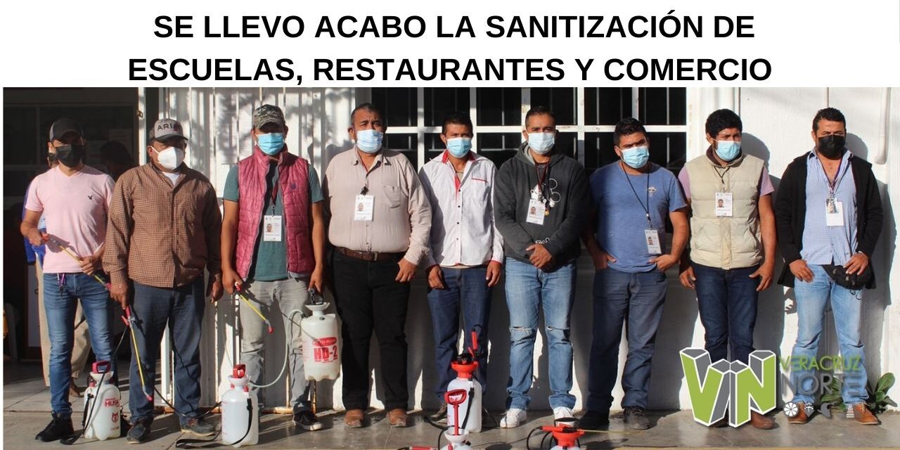 POR INDICACIONES DE LA ALCALDESA  LUPITA RODRIGUEZ SE LLEVO ACABO LA SANITIZACIÓN DE ESCUELAS, RESTAURANTES Y COMERCIOS