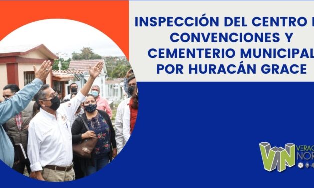 Inspección del Centro de Convenciones y Cementerio Municipal por Huracán Grace