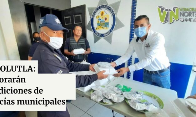 TECOLUTLA: Mejorarán condiciones de policías municipales