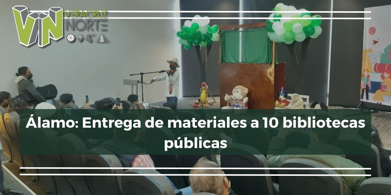 Álamo: Entrega de materiales a 10 bibliotecas públicas