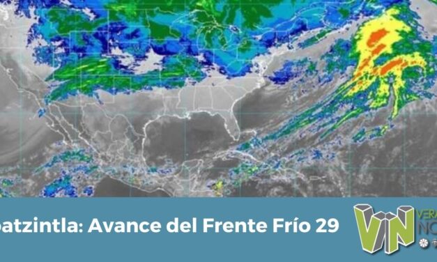 Coatzintla: Avance del Frente Frío 29