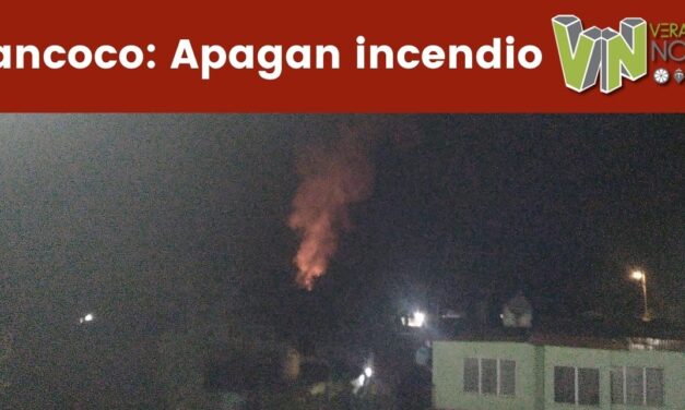 Tancoco: Apagan incendio