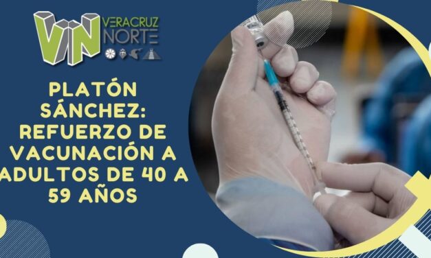 Platón Sánchez: Refuerzo de vacunación a adultos de 40 a 59 años