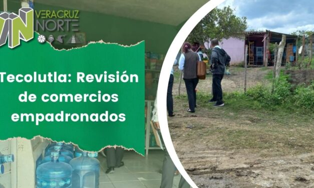 Tecolutla: Revisión de comercios empadronados