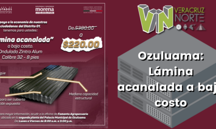 Ozuluama: Lámina acanalada a bajo costo