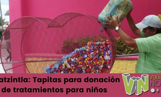 Coatzintla: Tapitas para donación de tratamientos para niños