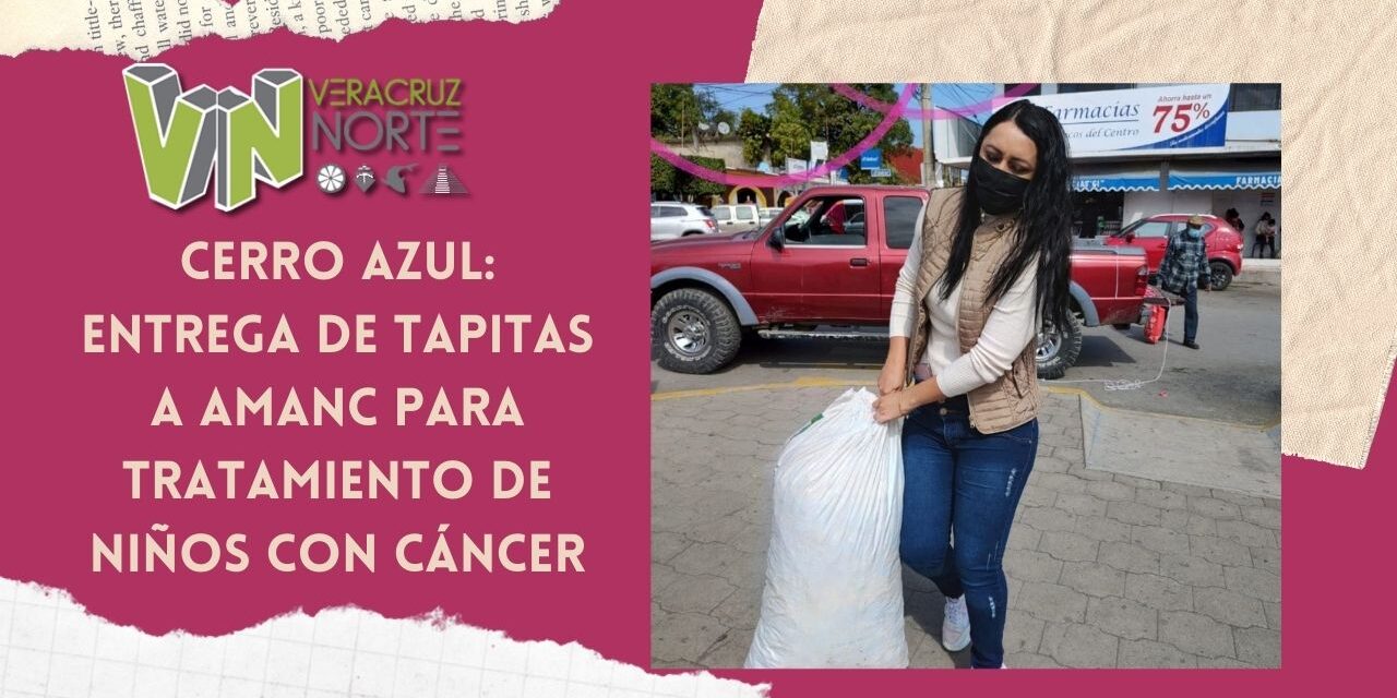 Cerro Azul: Entrega de tapitas a AMANC para tratamiento de niños con cáncer