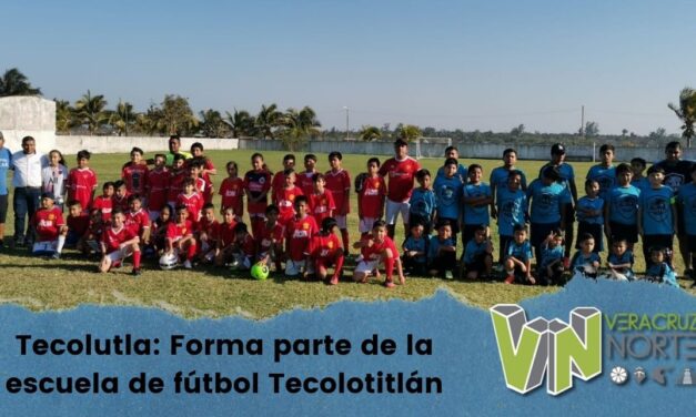 Tecolutla: Forma parte de la escuela de fútbol Tecolotitlán