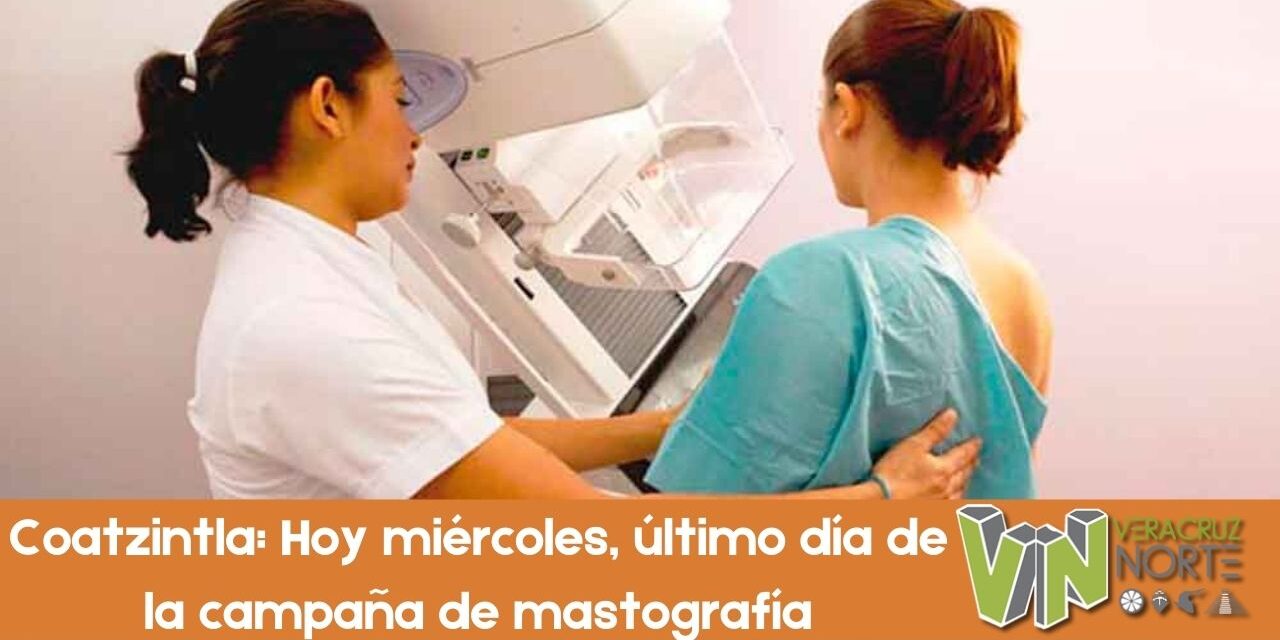 Coatzintla: Hoy miércoles, último día de la campaña de mastografía