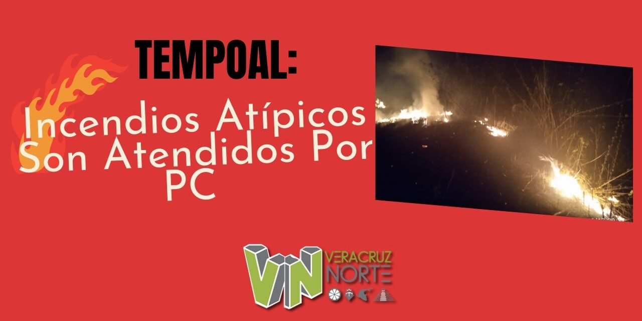 TEMPOAL: Incendios Atípicos Son Atendidos Por PC